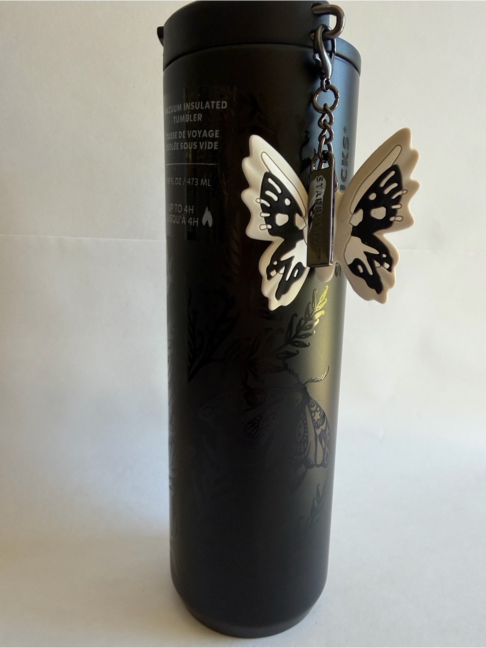 Starbucks Halloween Black Butterfly Tumbler Stainless Steel Vacuum 2025